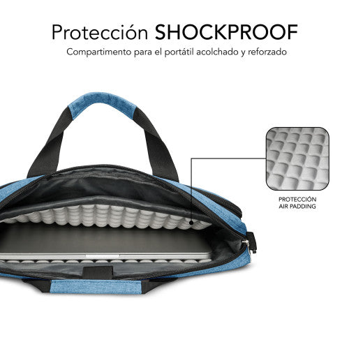 Mochila Subblim Air Padding Laptop Bag para Portátiles hasta 15.6"/ Azul_4