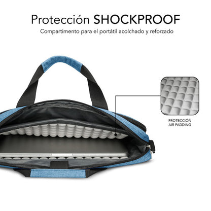 Mochila Subblim Air Padding Laptop Bag para Portátiles hasta 15.6"/ Azul_4