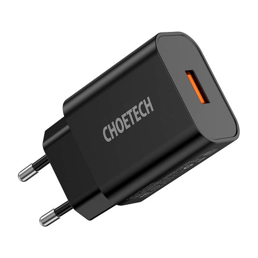 Wall Charger Choetech 18W USB-A (black)_0