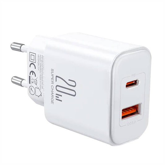 Charger Flash Joyroom  JR-TCF05, (EU) 20W A+C (white)_0