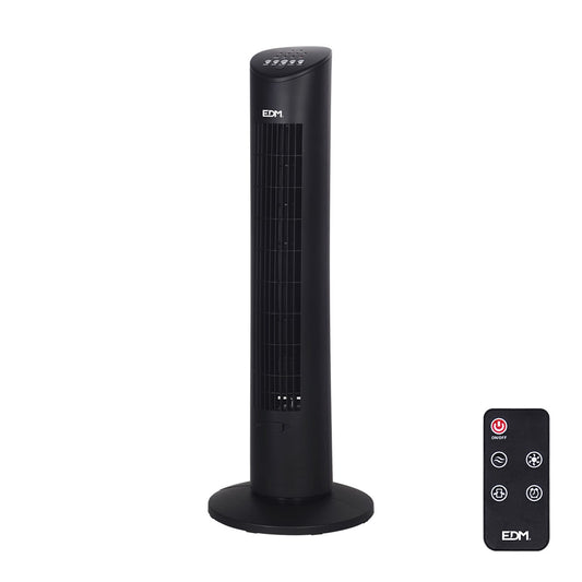 Ventoinha torre potÃªncia: 60w com comando cor preto 28x78,3cm edm_0