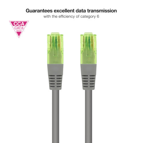 Cable de Red RJ45 UTP Nanocable 10.20.1400-L30 Cat.6/ 30cm/ Gris_3