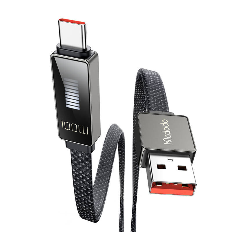 Cable Mcdodo CA-4980 USB to USB-C with display 1.2m (black)_0