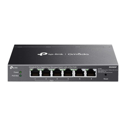 TP-LINK ES206GP Omada 6-Port Gigabit Easy Managed Switch with 4-Port PoE+_0