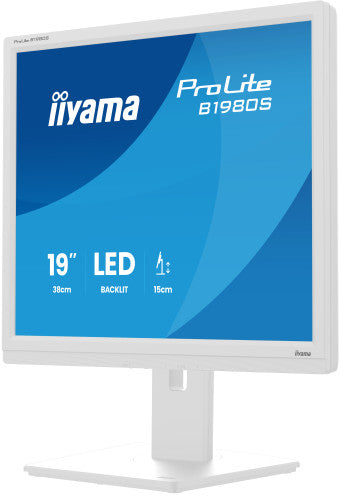 iiyama ProLite B1980S-W1 pantalla para PC 48,3 cm (19") 1280 x 1024 Pixeles SVGA LED Blanco_2