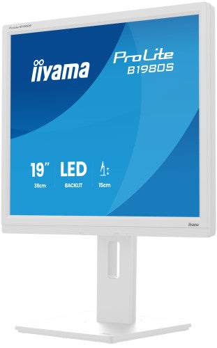 iiyama ProLite B1980S-W1 pantalla para PC 48,3 cm (19") 1280 x 1024 Pixeles SVGA LED Blanco_6