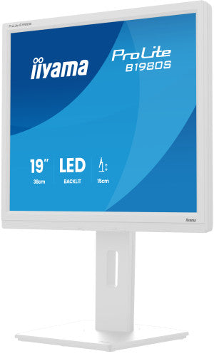 iiyama ProLite B1980S-W1 pantalla para PC 48,3 cm (19") 1280 x 1024 Pixeles SVGA LED Blanco_7