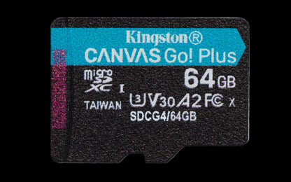 Kingston Technology 64GB microSDXC Canvas Go Plus Gen4 200R A2 U3 Paquete individual sin ADP_2