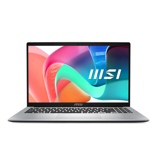 MSI Modern 15 F1MG-256XES Intel Core 5 120U PortÃ¡til 39,6 cm (15.6") Full HD 16 GB DDR4-SDRAM 512 GB SSD Wi-Fi 6E (802.11ax) FreeDOS Plata_0
