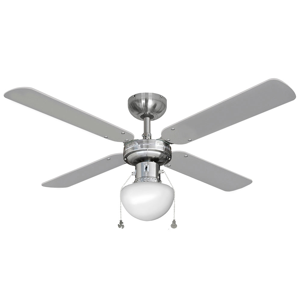Ventoinha de teto modelo caribe. cor cromado. potÃªncia: 50w lÃ¢minas: Ã¸102cm edm_0