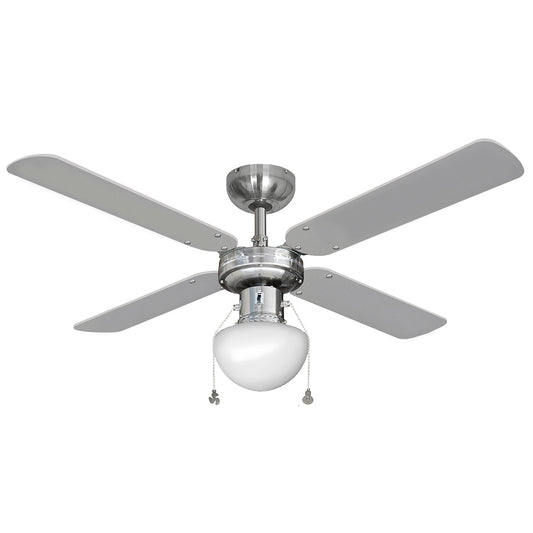 Ventoinha de teto modelo caribe. cor cromado. potÃªncia: 50w lÃ¢minas: Ã¸102cm edm_0
