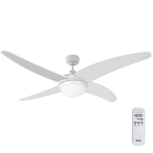 Ventoinha de teto modelo caspio. cor branco potÃªncia: 60w lÃ¢minas: Ã¸132cm com controle remoto edm_0