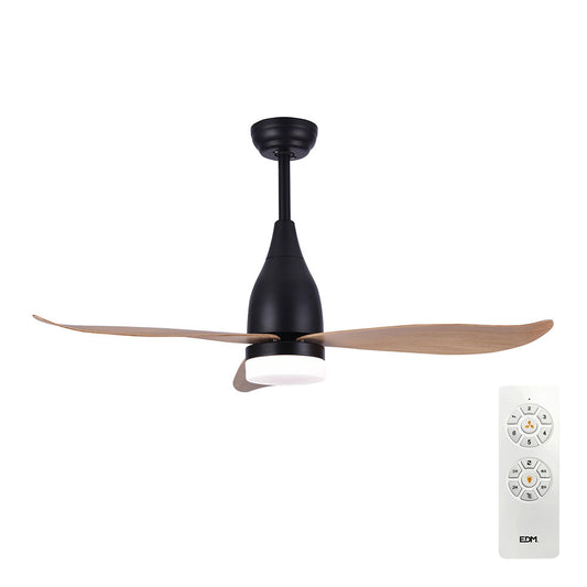 Ventoinha de teto de led 112cm dc 15w + luz 18w 2.190lm 3.000k- 4000k-5.000k, 3cct, mod.45db kattegat edm_0