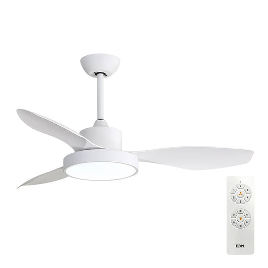 Ventoinha de teto de led 120cm 38w + luz 22w 2.160lm 3.000k - 4.000k - 5.000k mod. Ã¡rtico edm_0
