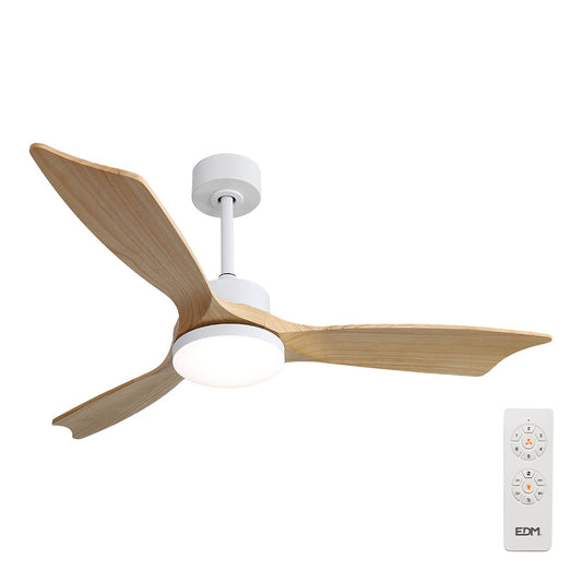 Ventilador de teto modelo baltic com 3 lÃ¢minas de madeira Ã¸132cm_0