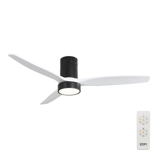 Ventoinha de teto com lÃ¢minas de madeira luz led 3000/4000/6500k, 3cct, kara potÃªncia 30w edm_0