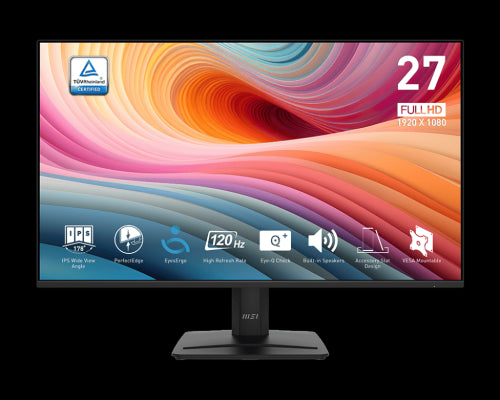 MSI MONITOR PRO MP275 E2. 27" FHD 1920X1080 IPS PLANO. 120HZ.ADAPTIVE-SYNC. NEGRO_0