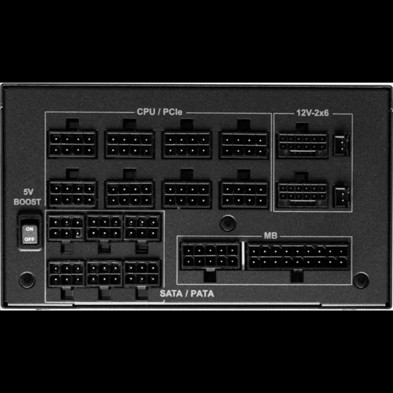 FUENTE ALIMENTACION ASROCK PG-1600G,PSU,1600W,80 PLUS GOLD,135MM,MODULAR,PCI-E 5.1 (12+4pin)x2,PCI-E (6+2 pin)x8,SATA (5 pin)x12_2