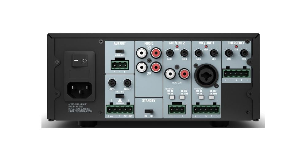 LD SYSTEMS INTEGRATION SERIE IMA (LDIMA240) INSTALLATION MIXING AMPLIFIER 240W 4 OHMS /100V/70V WARRANTY 5 YEARS (PU6)_1