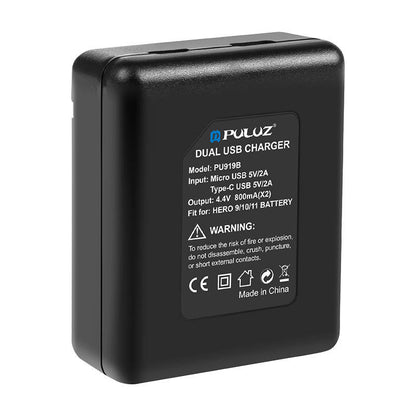 2-slot charger Puluz PU919B for GoPro Hero 9/10/11/12_3