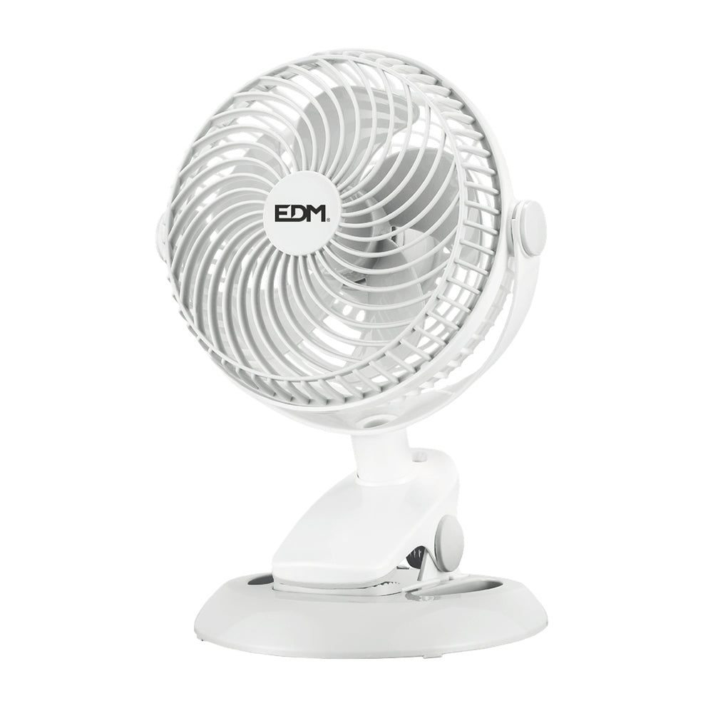 Mini ventilador recarregÃ¡vel com clipe e base, 3 w, Ã¸ 17 x 18 x 28 cm_0
