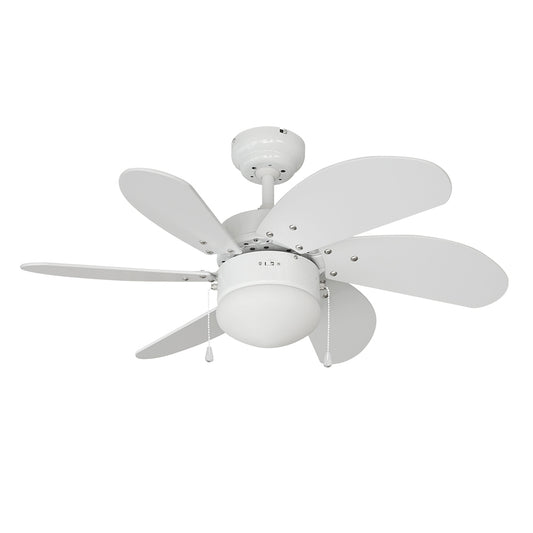 Ventoinha de teto modelo aral. cor blanco. potÃªncia: 50w lÃ¢minas: Ã¸76cm edm_0