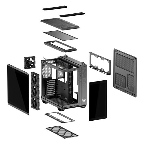 ASUS TUF GAMING GT502 Horizon TG ARGB Black Midi Tower Negro_19