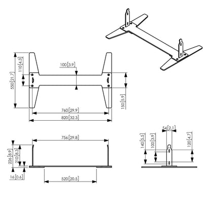 VOGELS PFF 2055 FLOOR PLATE SAMSUNG OM55N-D  (PFF2055)_2