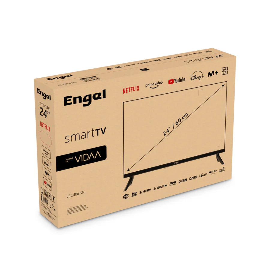 ENGEL TV LED 24"-TDT2/C/S - HD -SMARTV NETFLIX/AMAZON. MODO HOSPITALITY_5