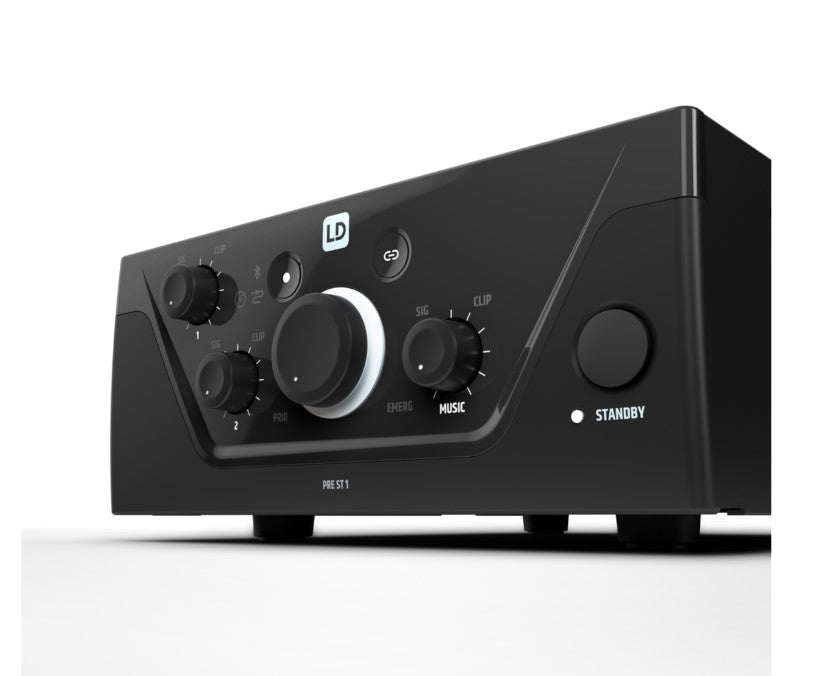 LD SYSTEMS INTEGRATION SERIE PREAMPLIFIER (LDPREST1) 4-CHANNEL STEREO MIXER PREAMPLIFIER WARRANTY 5 YEARS (PU6)_1