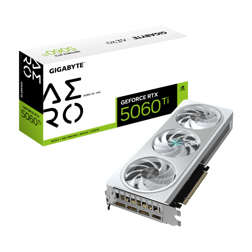 Tarjeta Gráfica Gigabyte GeForce RTX 5060 Ti AERO OC/ 16GB GDDR7_0