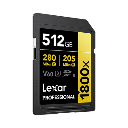Lexar Professional 1800x 512 GB SDXC UHS-II Clase 10_1