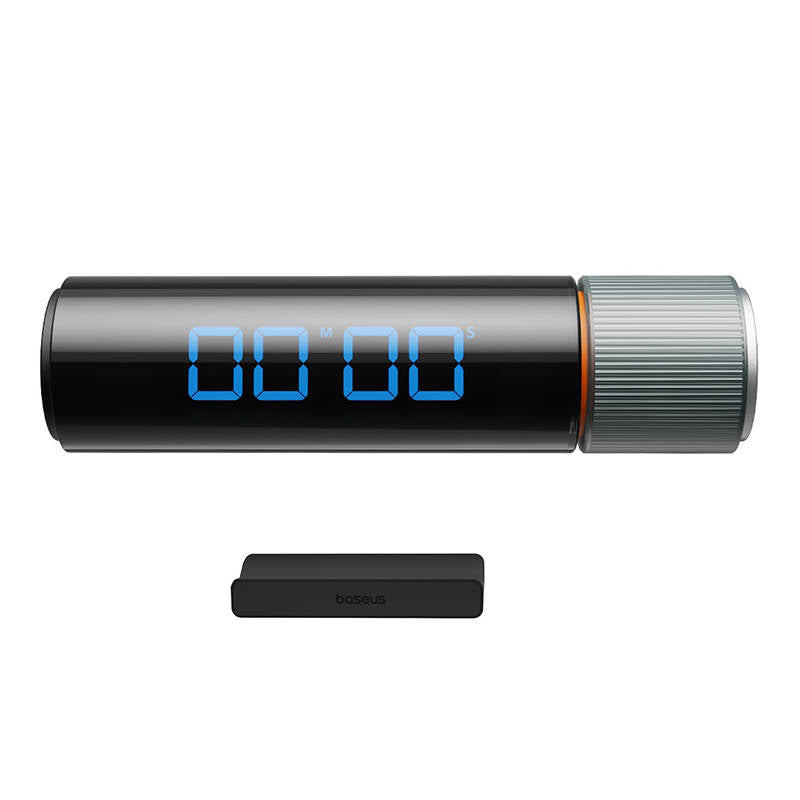 Baseus Heyo Series magnetic digital countdown timer with stopwatch function - black_2