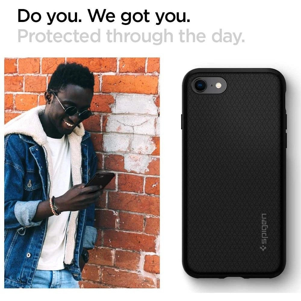 Spigen Liquid Air Case for iPhone 7 / 8 / SE 2020 / SE 2022 - Black_7