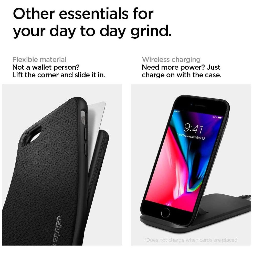 Spigen Liquid Air Case for iPhone 7 / 8 / SE 2020 / SE 2022 - Black_4