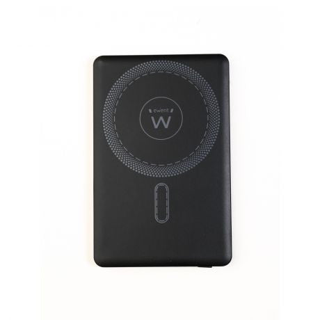 EWENT POWERBANK ULTRASLIM MAGSAFEÂ® 5000MAHÂ  PD 20W, 1X USB-C (IN/OUT), 1X USB-A PORT, 104X67X8â55MM, 112GR, BLACK_0