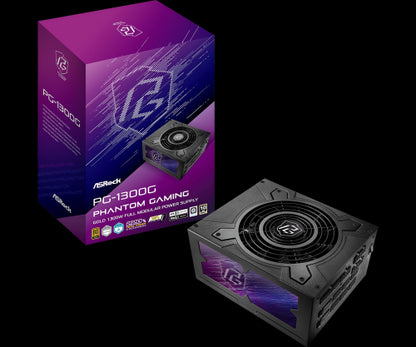 Asrock Phantom Gaming PG-1300G unidad de fuente de alimentaciÃ³n 1300 W 20+4 pin ATX ATX Negro_0