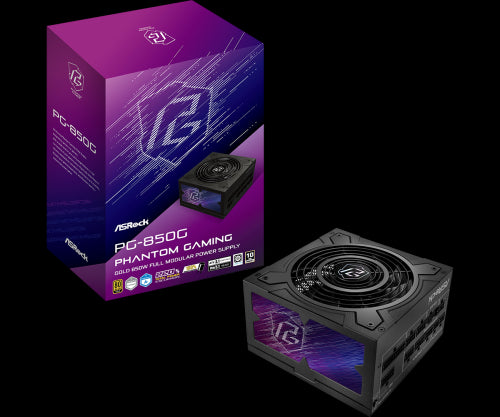 Asrock Phantom Gaming PG-850G unidad de fuente de alimentaciÃ³n 850 W 20+4 pin ATX ATX Negro_0