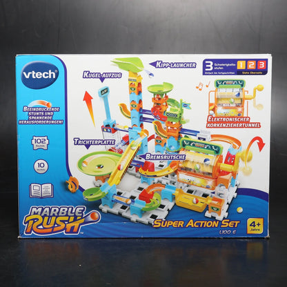 VTech Marble Rush Super Action Set L100 E 99 Peças com Som e Luz + 10 Bolas