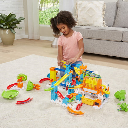 VTech Marble Rush Super Action Set L100 E 99 Peças com Som e Luz + 10 Bolas