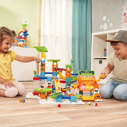 VTech Marble Rush Super Action Set L100 E 99 Peças com Som e Luz + 10 Bolas