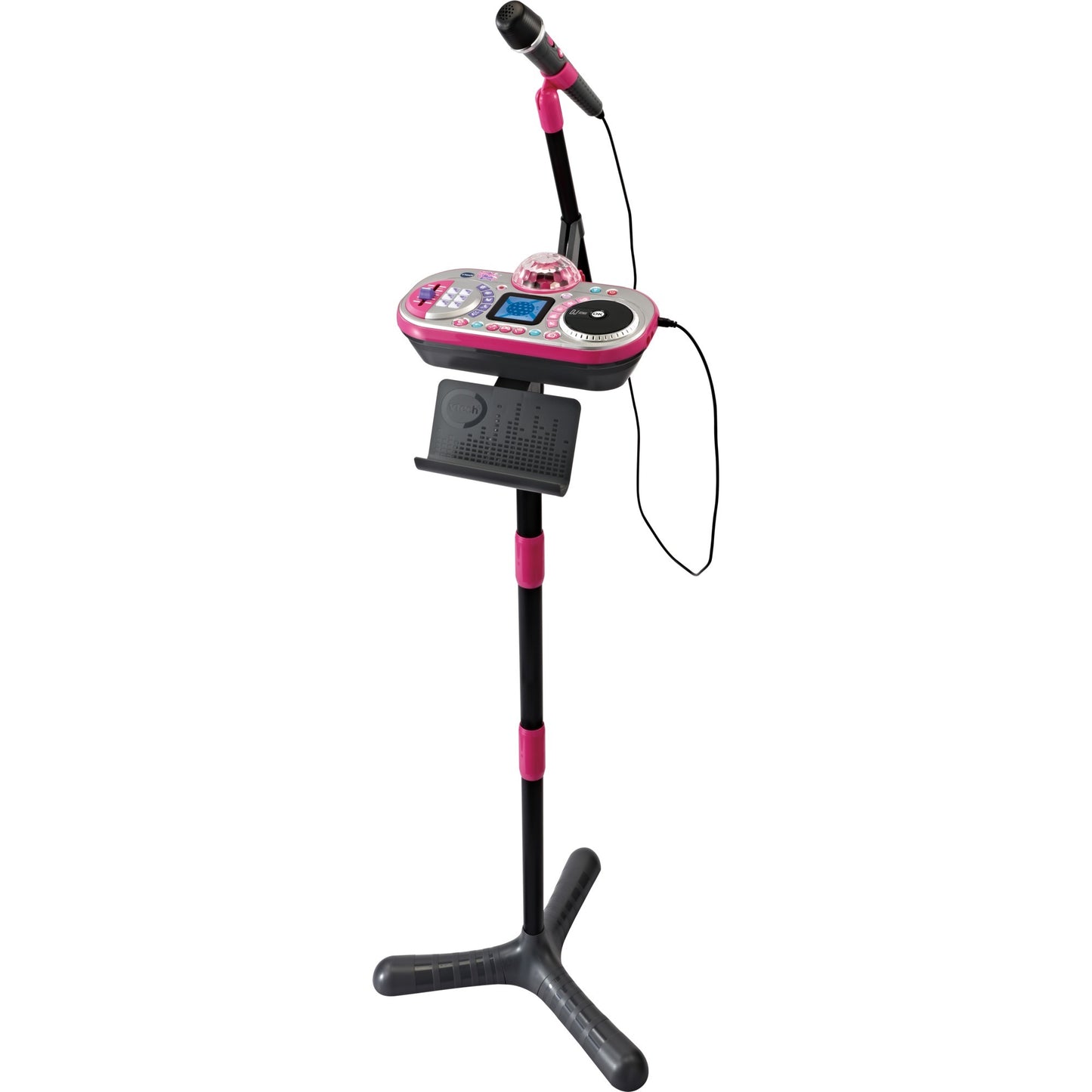 Microfone Infantil VTech Kidi Super Star DJ Studio Luzes Rosa