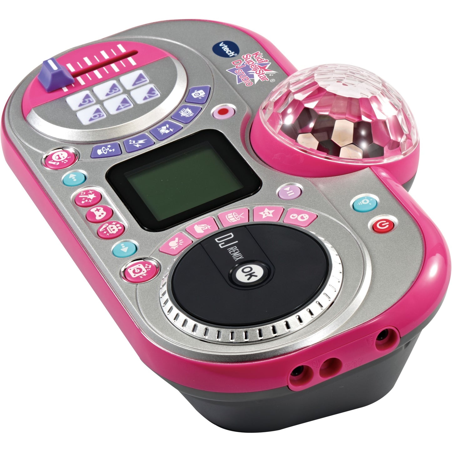 Microfone Infantil VTech Kidi Super Star DJ Studio Luzes Rosa