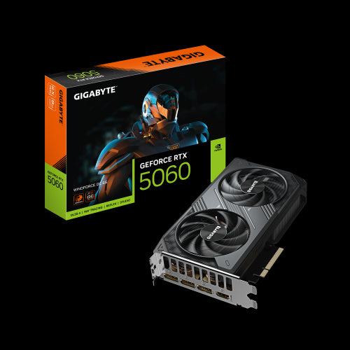 GIGABYTE GeForce RTX 5060 WINDFORCE OC 8G Tarjeta GrÃ¡fica - 8GB GDDR7, 128bit, PCI-E 5.0, 2512 MHz Frecuencia del nÃºcleo, 3 x DisplayPort, 1 x HDMI, GV-N5060WF2OC-8GD_0