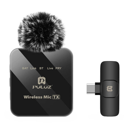 Wireless Lavalier Microphone PULUZ PU648B (USB-C)_0