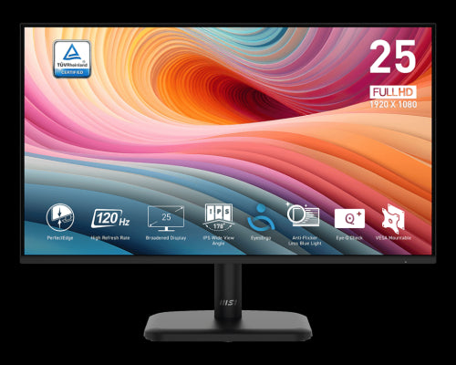MSI MONITOR PRO MP251L E2.  24.5" PLANO. IPS. 1920x1080. 120Hz. NEGRO._0