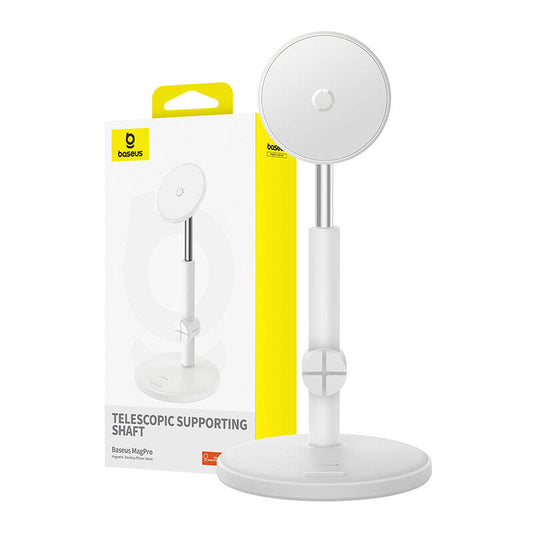 Magnetic Desktop Phone Stand Baseus MagPro (white)_0