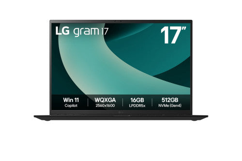 LG Gram 17Z90T Intel Core Ultra 7 255H PortÃ¡til 43,2 cm (17") WQXGA 32 GB LPDDR5x-SDRAM 1 TB SSD Wi-Fi 7 (802.11be) Windows 11 Home EspaÃ±ol Negro_0