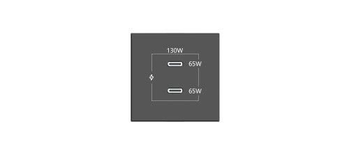 KRAMER CONNECT - ROOM CONNECTIVITY BLACK 2 PORTS USBC 130W (_0