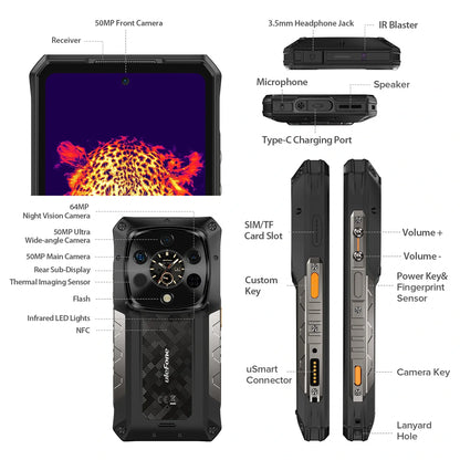 ULEFONE ARMOR 28 ULTRA THERMAL VERSION 16+1TB 5G BLACK_5